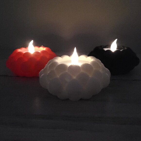 3 Minimalist Tealight Holder Modern Candle Holder cozy ambiance - Picture 6 of 7